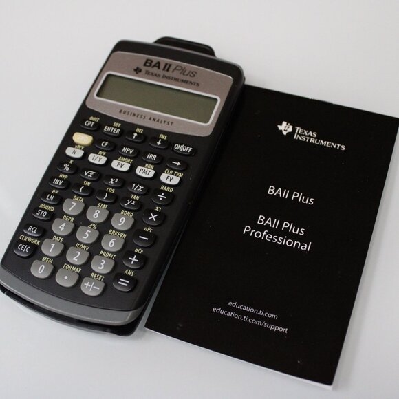 Texas Instruments BA II Plus Financial Calculator w/ Manual Business Analyst - Picture 1 of 7